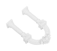 LABRIMP White Plastic European Arch Doorway Model with Roman Column Ornament, Lightweight Compact Design, Classical Elegance for Micro Landscape and Collectible Mini Architecture Dioramas