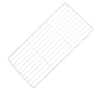 LABRIMP Wire Mesh Freezer Rack 17×35Cm White Iron Grid Shelf Organizer for Refrigerator Compartment Kitchen Storage and Freezer Section Divider