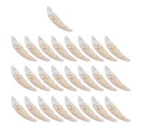 LABRIMP Wolf Tooth Charms 25Pcs Plastic Fang Style Pendants Jewelry Findings for DIY Bracelets Necklaces