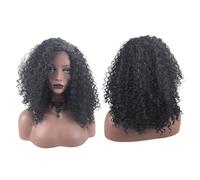 LABRIMP Women Hair Wig Black Small Curl Afro Style Natural Looking Rose Net Wig Cover Ventilative High Temperature Wire Suitable for Daily Use and Cosplay