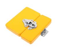 LABRIMP Wooden Busy Board DIY Accessory Yellow Door Hasp Latch for Sensory Development Fine Motor Skills Educational Montessori for Portable Learning Tool