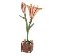 LABRIMP Wooden Lily Puzzle Kit DIY Botanical Flower Bouquet for Adults and Moderate Difficulty Jigsaw for Family Bonding Creative Home Decor Gift for Birthday Christmas Thanksgiving