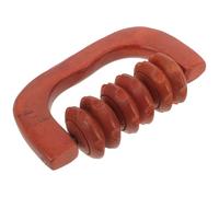 LABRIMP Wooden Massage Roller Manual Handheld Four-Wheel Muscle Relaxation Tool for Back and Legs, Handheld Neck and Foot Massage Roller for Deep Tissue Therapy