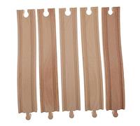 LABRIMP Wooden Train Track Expansion Accessories for Creative Curved Railway for Hands Assembly and Imagination Development Educational Compatible with Wood Train Tracks