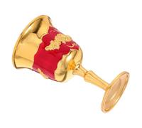 LABRIMP Zinc Alloy Wine Goblet with Smooth Rim for Chinese Liquor Tasting Embossed Beverage Cup for Festive Decorations and Professional Use Medieval Style One Sip Drinking