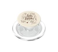 Labs And Books Labrador Retriever Book Lover Dog Bookworm PopSockets PopGrip for MagSafe