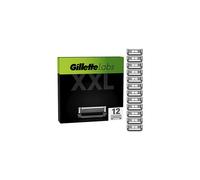 Gillette Labs Razor Blades Men, Gillette Razors for Men, Pack of 12 Razor Blade Refills, Compatible with GilletteLabs with Exfoliating Bar and Heated Razor, Mens Razors, Gillette Blades