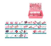 Labs Set Basic Electricity Magnetism Experiment Physics Electricity Circuit Set Experiment Equipment(Pink)