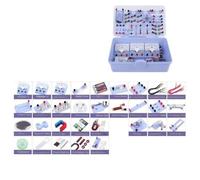 Labs Set Basic Electricity Magnetism Experiment Physics Electricity Circuit Set Experiment Equipment(Purple)