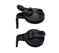 Labstandard Wide Mouth Mason Jar Flip Cap Lid with Handle 2 Pack with Leak-Proof Seal and Easy Pour Spout Reusable Canning Lids Fruit Jam Mason Can Covers for Drink Pour Store