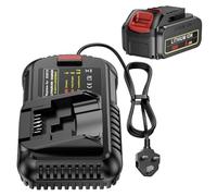 LabTEC Battery for Dewalt DCB204 with Charger 10.8V/ 14.4V/ 20V Max for DCB112 Li-ion Battery, Compatible with Dewalt DCB120 DCB121 DCB206 DCB205 DCB181 DCB181-XJ