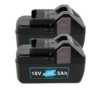 LabTEC BSL1830 18V 5000mAh/5.0Ah Lithium Battery Replacement for Hitachi 18V Battery BSL1815 BSL1815X BSL1815S BSL1830 BSL1830C 330067 330068 330139 330557 39778 2 DS 18DJL Battery for Power Tools x 2