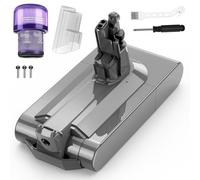 LabTEC V11 25.2V 3900mAh Li-ION Replacement Battery for Dyson V11 (Screw-in Type) SV14 Absolute Cordless Vacuum with LED+Filter+Brush+Screw (Does Not Fit Button Style)