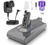 LabTEC V11 Battery 25.2V 3900mAh Li-ion Replacement Battery for Dyson V11 (Screw-in Type) SV14 Absolute Cordless Vacuum +Filter+Brush+Screw (Does Not Fit Button Style)