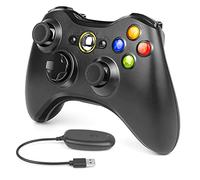 Labtec Wireless Controller for Xbox 360, 2.4GHZ Gamepad Joystick Wireless Game Controller for Xbox 360 & Slim Console and PC Windows XP/7/8/10(Black)