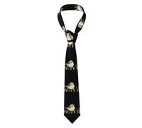 LaBuyGVT Men's Necktie Elevate Your Style with Little sparrow in the rice field Prints - Premium Quality Polyester Fiber Tie