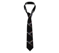 LaBuyGVT Men's Necktie Elevate Your Style with Little swallows flying with wings spread Prints - Premium Quality Polyester Fiber Tie