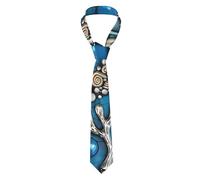 LaBuyGVT Men's Necktie Fashion - Shell Art Printed For Wedding Party Business Formal Meeting Birthday Gift Tie