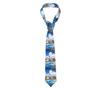 LaBuyGVT Men's Necktie Fashion - The World Famous Buildings Printed For Wedding Party Business Formal Meeting Birthday Gift Tie