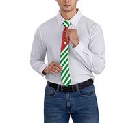 LaBuyGVT Men's Necktie Republic Of Abkhazia Flag 3 Striped Party Business Soft Tie
