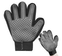 LABUYI 1Pcs Cat Grooming Glove,Cat Hair Remover Glove,Dog Washing Gloves,Massage Deshedding Glove Brush,For Cats,Dogs,Rabbits,Horses,Pet with Curly/Long/Short Hair(Right Hand)