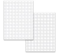 LABUYI 200 Pieces Hook and Loop,Hook and Loop Dots,100 Pairs Self Adhesive Dots,for Room Decoration,Home,Office(White,10mm)