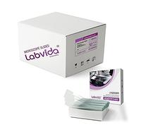 Labvida 1440pcs of Pre-Cleaned White Color Frosted Microscope Slide, Dim.75mmx25mm, Super Grade Glass, Ground Edges, 45° Safety Corners, LVQ034WX
