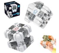 Labyrinth 3-D Puzzle Maze Cube, 3-D Puzzle Maze Ball Labyrinth Cube, Engaging Brain Teaser Toy, Mazes Ball for Stress Relief & Logic Development, Educational Focus Game Gift(Grey,2pcs)