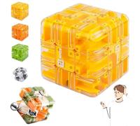 Labyrinth 3d Puzzle Cube, Maze Magic Cube - Educational Stress, Relief Puzzle Toy, Puzzles Mazes Balls Intelligence Cubes Logical Thinking Anti Education Fun Hand-Eye Coordination Toys(#C)
