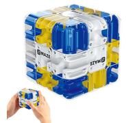 Labyrinth 3D Puzzle Maze Cube, Large 3D Maze Cube Puzzle for Logic Training, Focus Improvement & Spatial Thinking Challenges (Blue)
