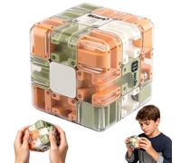 Labyrinth 3D Puzzle Maze Cube, Large Logical Challenge Puzzle Cube, Engaging Brain Teaser Toy, Fidget Toy for Stress Relief, Educational Focus Game Gift for Adults Teens for Logic Development(B)