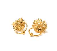 Labyrinth Door Knocker Stud Earrings (18ct Gold Vermeil)