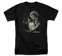 Labyrinth Dream Dance Mens Movie Tee Goblin King Pullover Men's Crewneck T-Shirt Short Sleeve Top Unisex Pure Cotton Tee Black XL