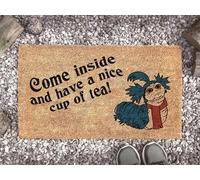 Labyrinth Film Worm Cup Of Tea Quote Doormat Fandom Funny Gift Doormat Pattern Entrance Mat Rubber Anti Slip Washable Welcome Mats Decorative Indoor Outdoor 24x16 Inch
