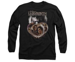 Labyrinth Globes Unisex Long Sleeve T Shirt, Black, Medium