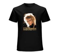 Labyrinth Jareth Face Photo Jim Henson Movie T-Shirt Black Unisex Mens Tees S