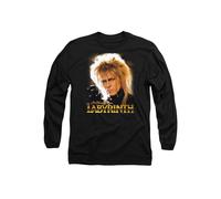 Labyrinth Jareth Long Sleeve T-Shirt, Black Jim Henson Black S