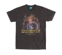 Labyrinth Jareths Crystal Ball Vintage Wash Charcoal T Shirt