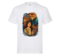 Labyrinth Kid's Children's T-Shirt Custom Tshirt Tee Kids Shirt Top Cute Merch Funny Boys Girls Unisex White Bowie David