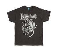 Labyrinth Knockers Split Vintage Wash Charcoal T Shirt