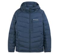 Labyrinth Loop Padded Jacket with Hood Navy Blue