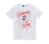 Labyrinth Men's The Worm Wall Parody T-Shirt in White | Size: Medium Labyrinth White M