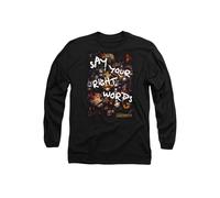 Labyrinth Right Words Long Sleeve T-Shirt, Black Jim Henson Black S