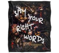 Labyrinth Say Your Right Words Silky Supersoft Blanket Black (One Size)