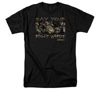 Labyrinth Say Your Right Words tee Retro 80s Sci-fi Graphic Men T Shirt Black