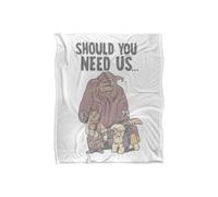 Labyrinth Should You Need Us Silky Touch Super Soft Throw Blanket 152 X 127 cm Jim Henson White One Size