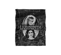 Labyrinth Silver Portrait Maze Silky Touch Super Soft Throw Blanket 152 X 127 cm Jim Henson White One Size