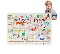 Labyrinth Table Game | Fine Motor Trainer in Wood | Maze Table Game Matching Colours | for Children and Girls 3 Years Home School Kindergarten Travel