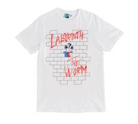Labyrinth The Worm Wall Parody White T Shirt