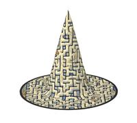 Labyrinth Treasure Map Halloween Witch Hat 3 PCS Comfortable And Durable Suitable For Party Role Play And Carnival